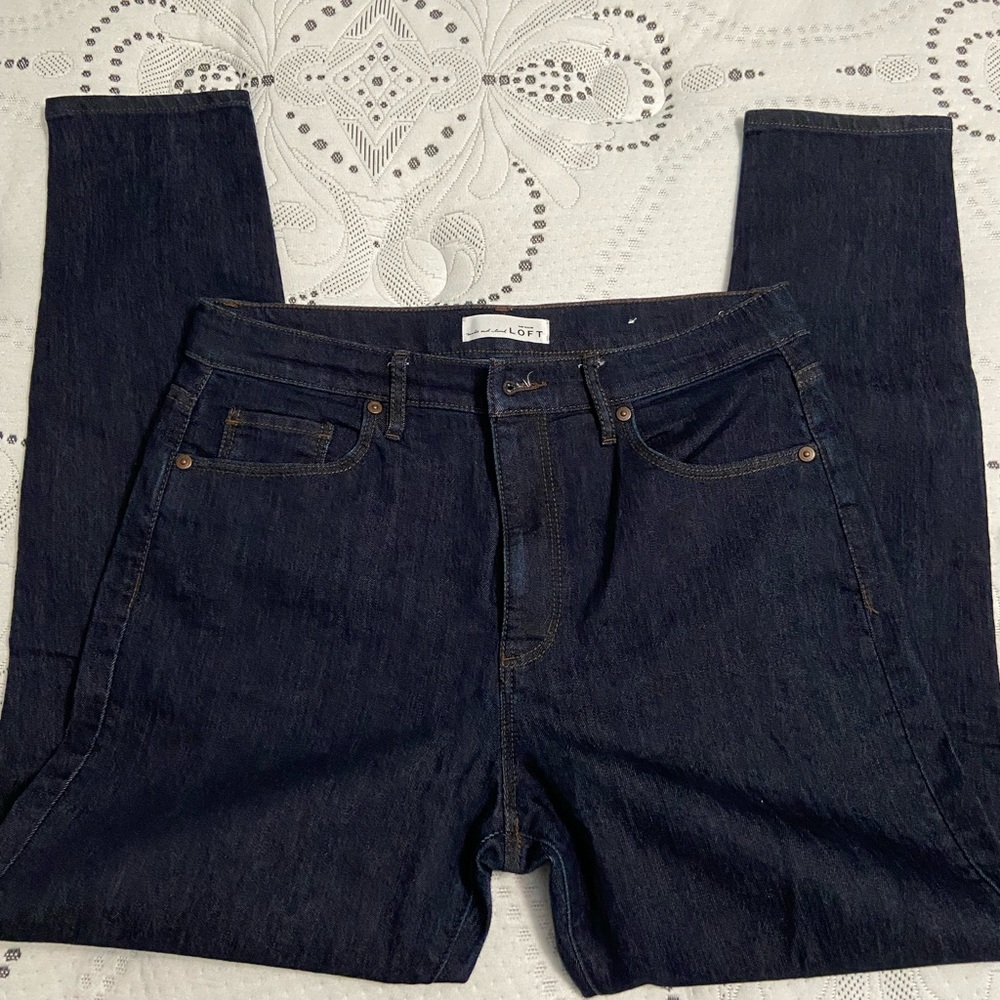 LOFT High Waisted Skinny Jean Sz 8